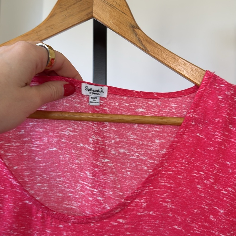 Splendid oversized hot pink women’s top XS - Picture 2 of 4